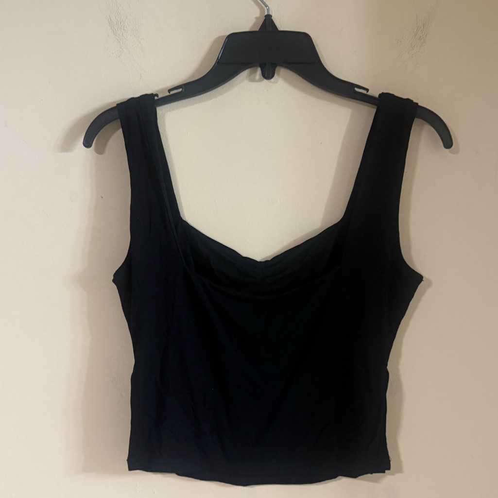 Forefair Black Sleeveless Womens Top754